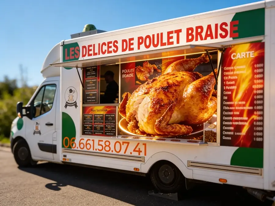 Food truck Les Délices du Poulet Braisé à Ballainvilliers, Essonne